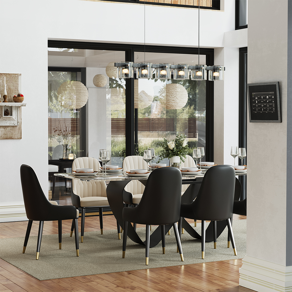 NovaLux Rectangular Sintered Stone Dining Table