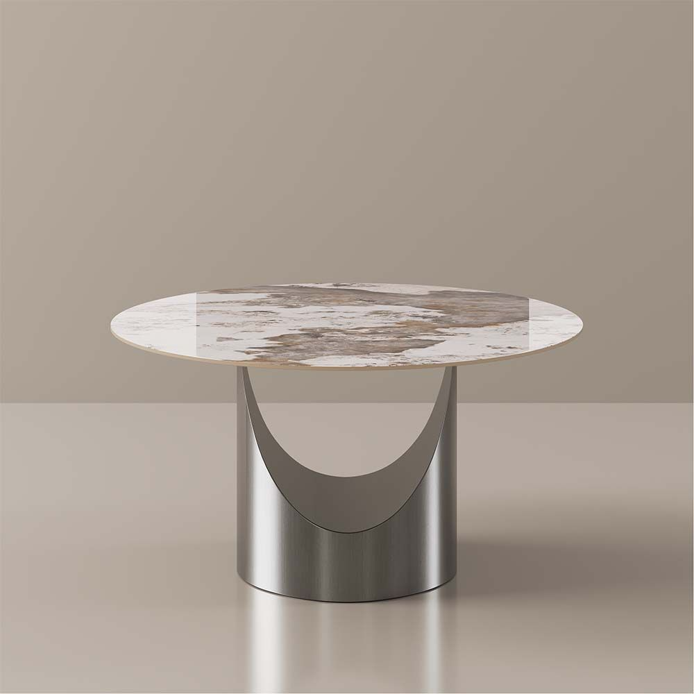 Aurelio Luxe Round Sintered Stone Dining Table