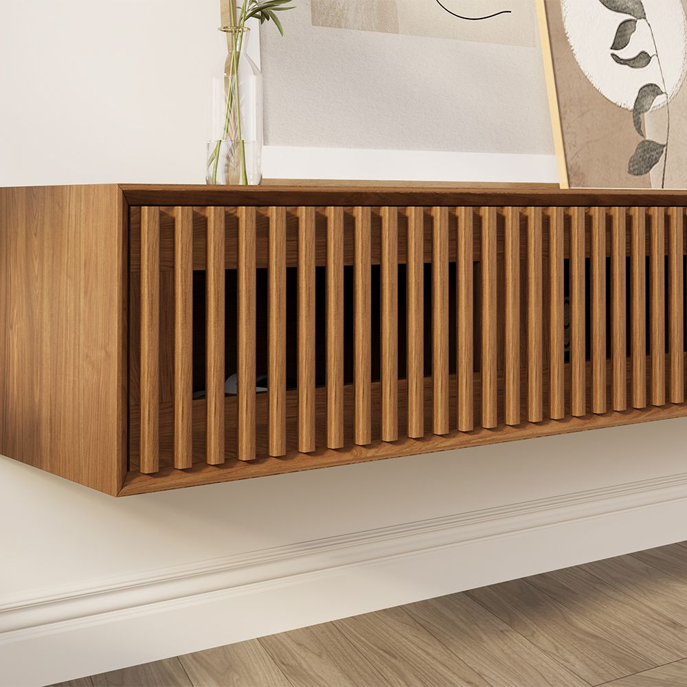 Aeolus Mid-Century Floating LED TV Console