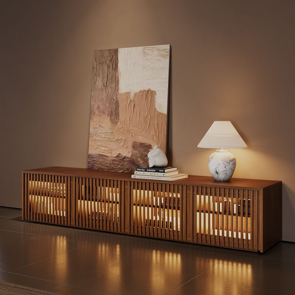 Aeolus Modern Wood TV Stand