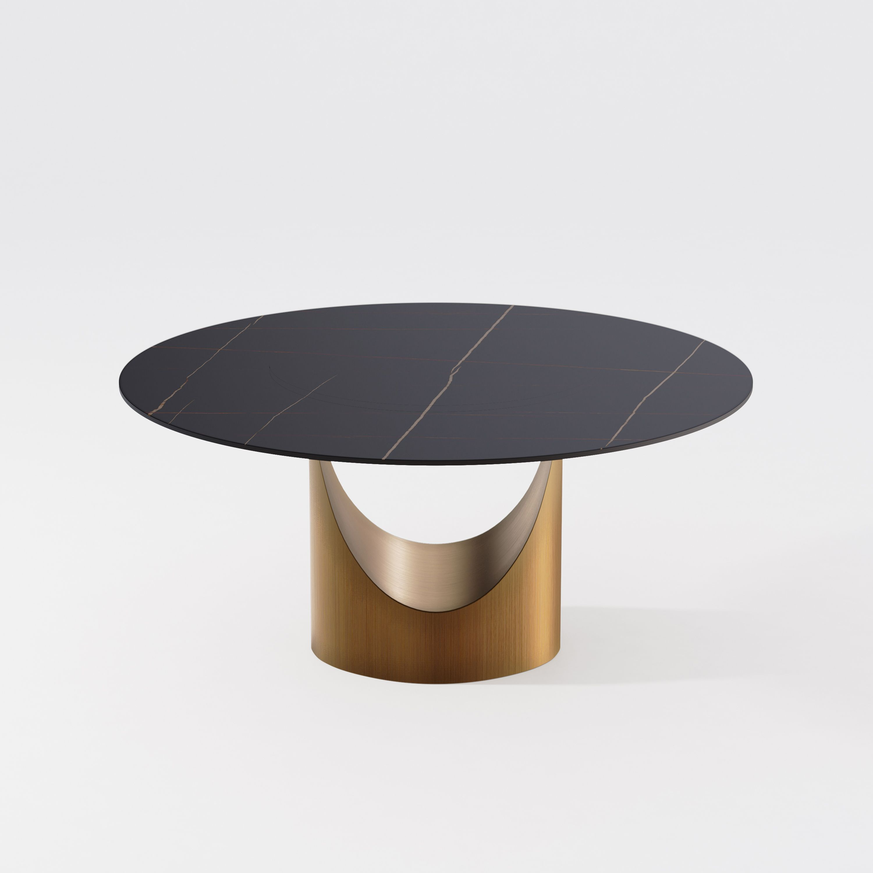 Aurelio Luxe Round Sintered Stone Dining Table