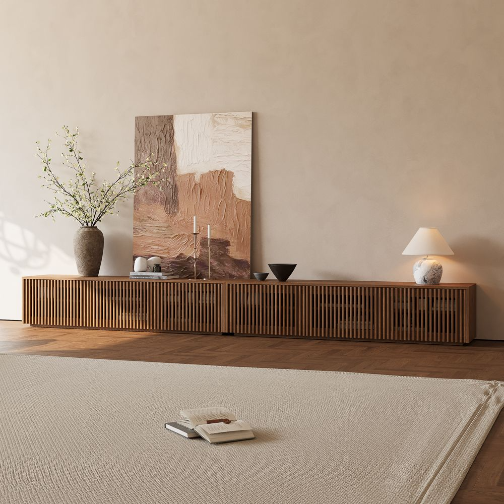 Aeolus Modern Wood TV Stand