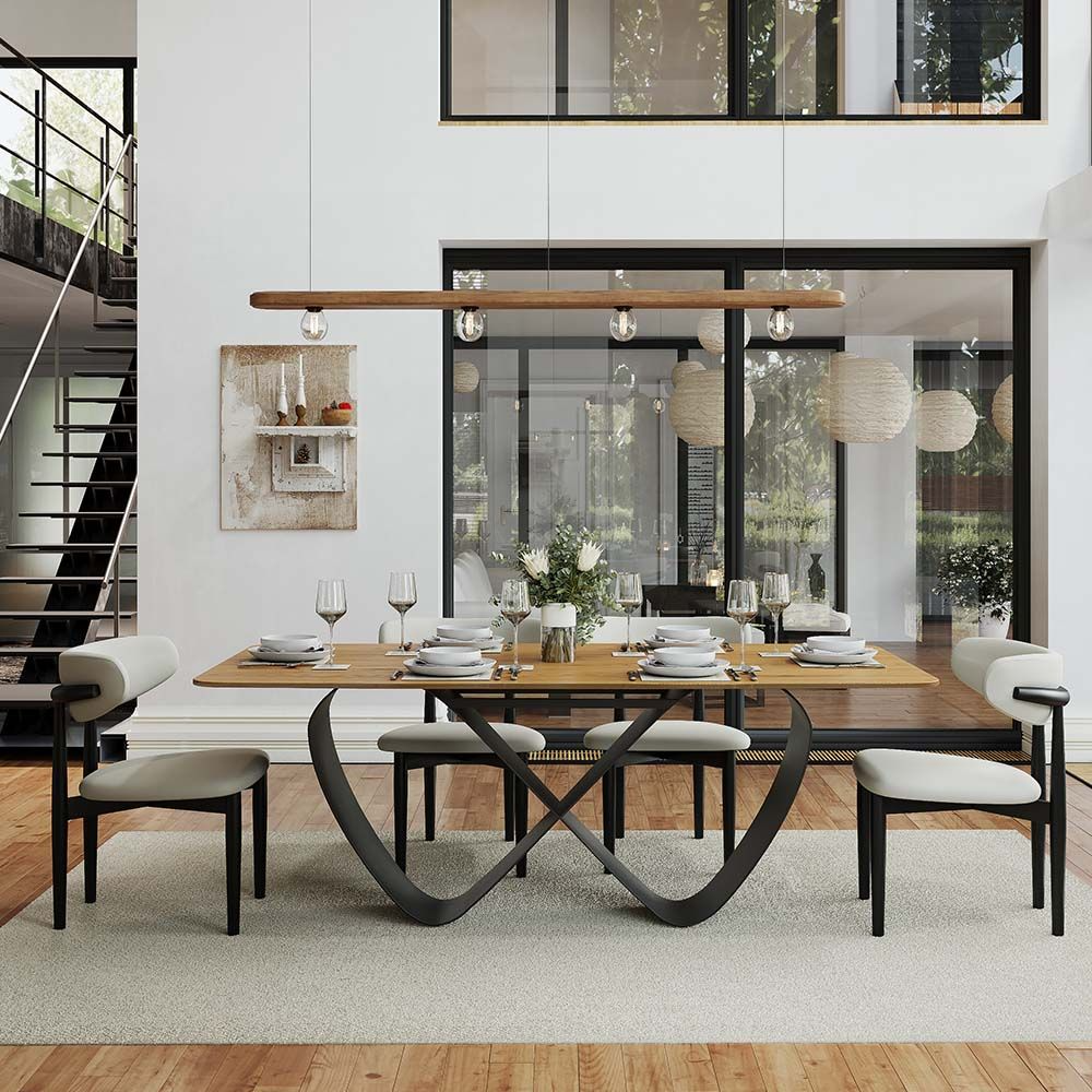 NovaLux Rectangular Sintered Stone Dining Table