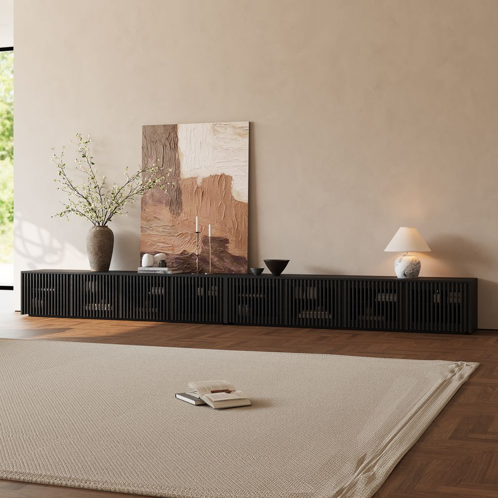 Aeolus Modern Wood TV Stand