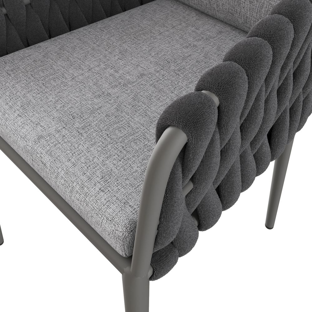 Solaro 60 cm Outdoor Wicker Chair — Set of 2