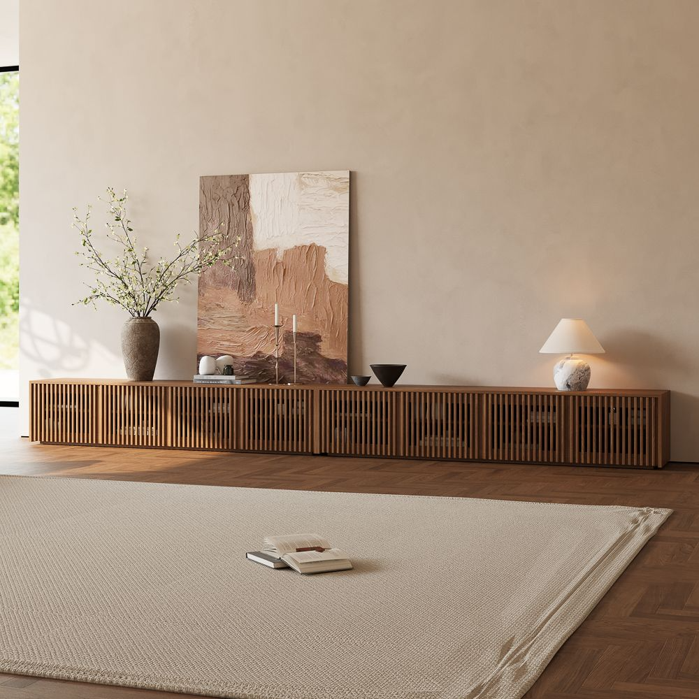 Aeolus Modern Wood TV Stand