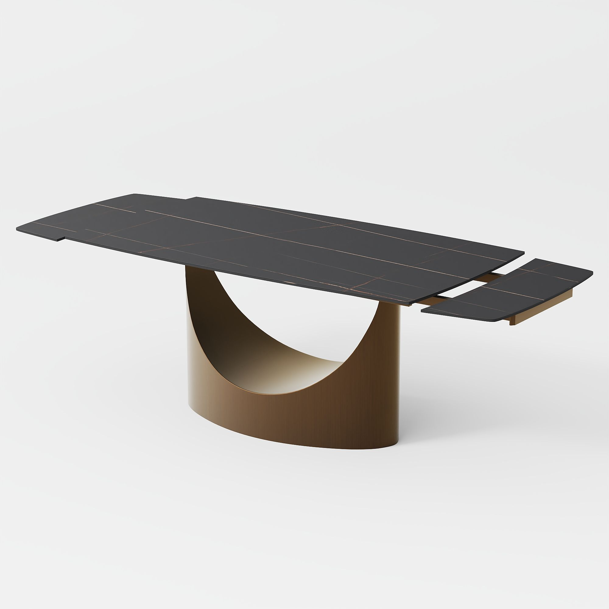 Aurelio Recta Matte Sintered Stone Dining Table