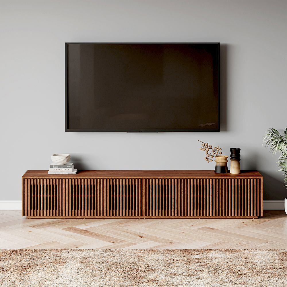 Aeolus Modern Wood TV Stand