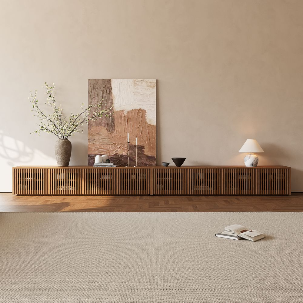 Aeolus Modern Wood TV Stand