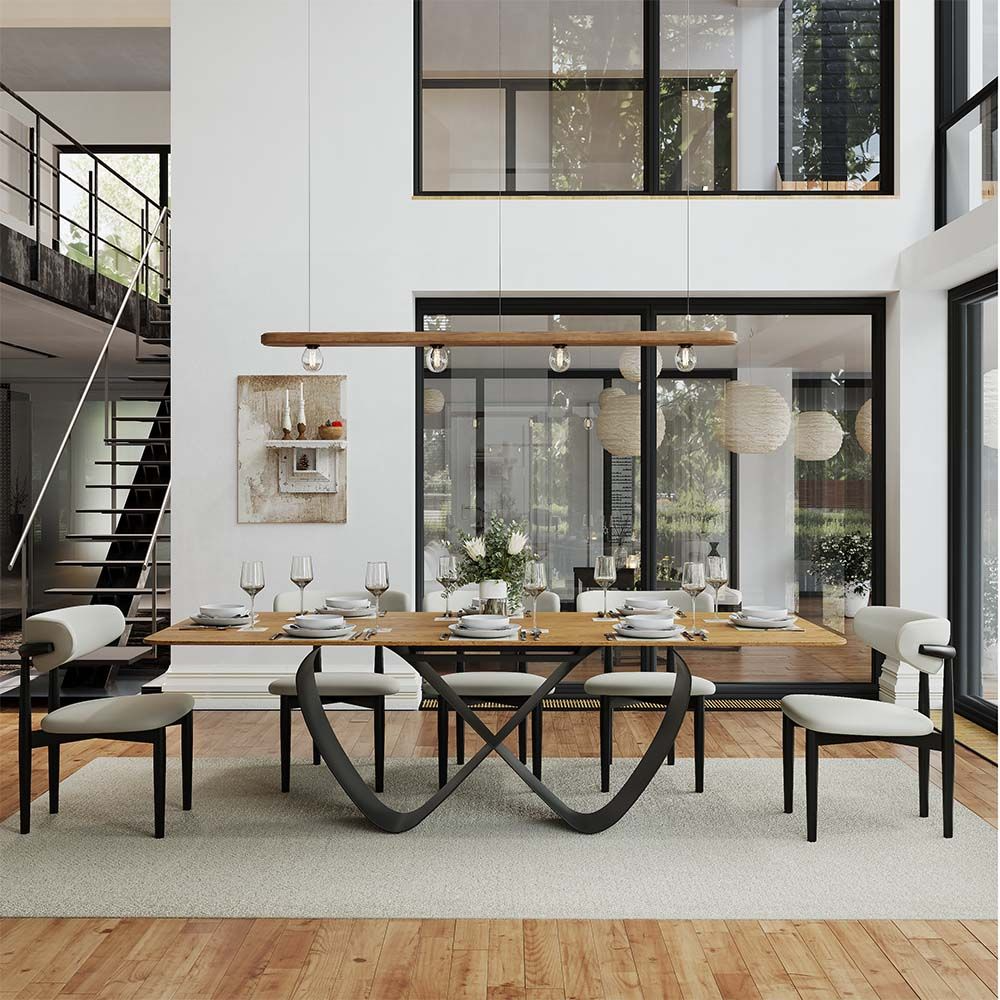 NovaLux Rectangular Sintered Stone Dining Table