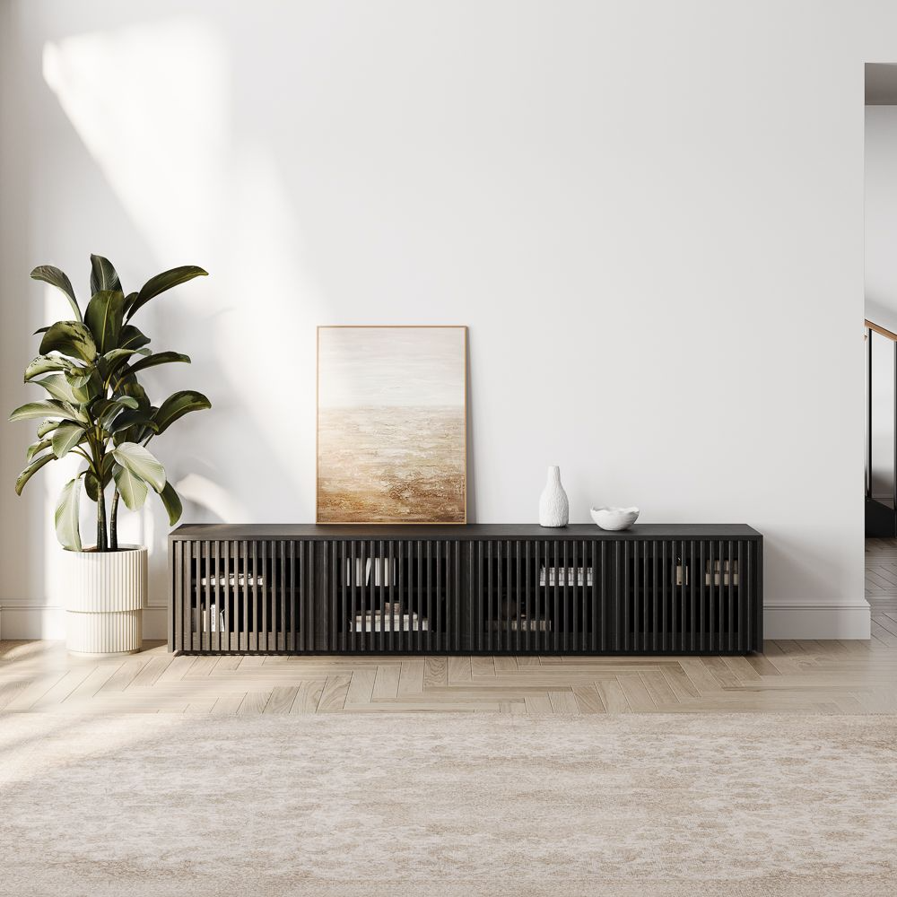 Aeolus Modern Wood TV Stand