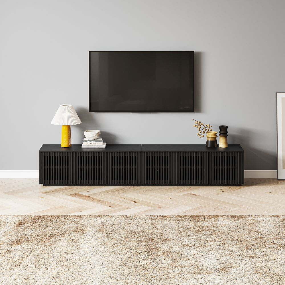 Aeolus Modern Wood TV Stand