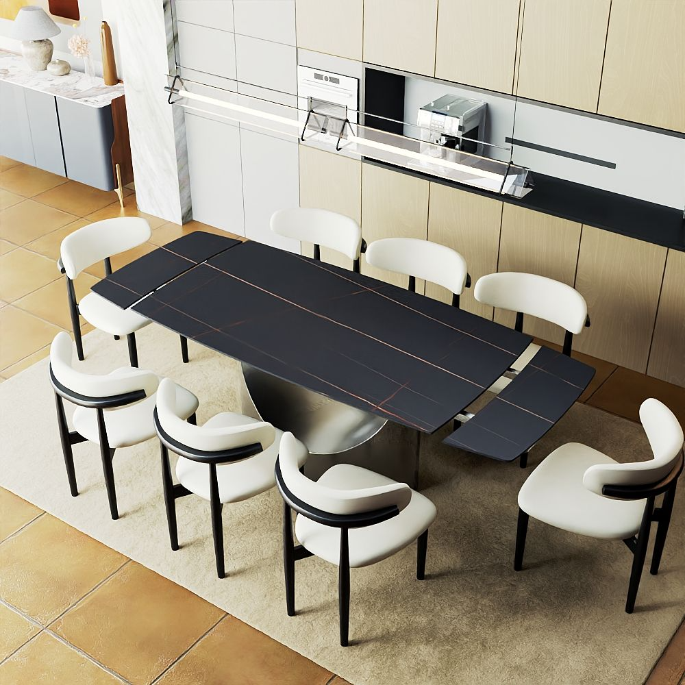 Aurelio Recta Matte Sintered Stone Dining Table