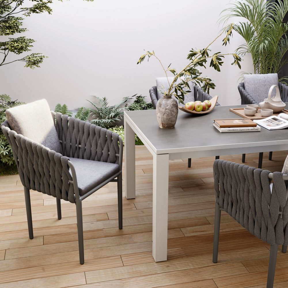 Solaro 60 cm Outdoor Wicker Chair — Set of 2