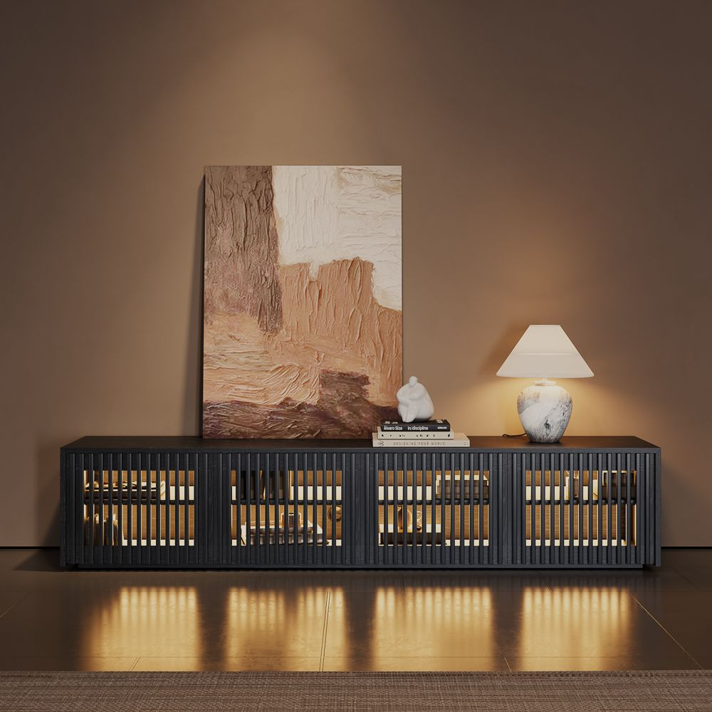 Aeolus Modern Wood TV Stand