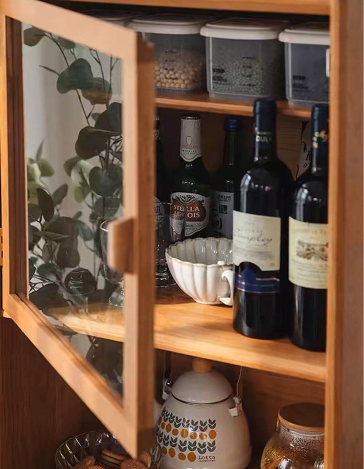 EDEN Rustic Rattan Display Cabinet - Exclusivia