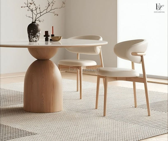 EDEN Solid Wood Round Dining Table - Exclusivia