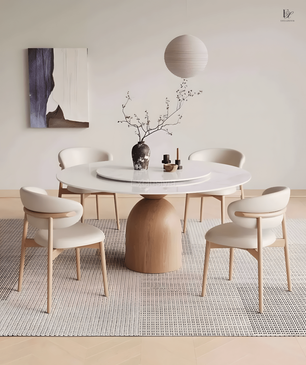 EDEN Solid Wood Round Dining Table - Exclusivia