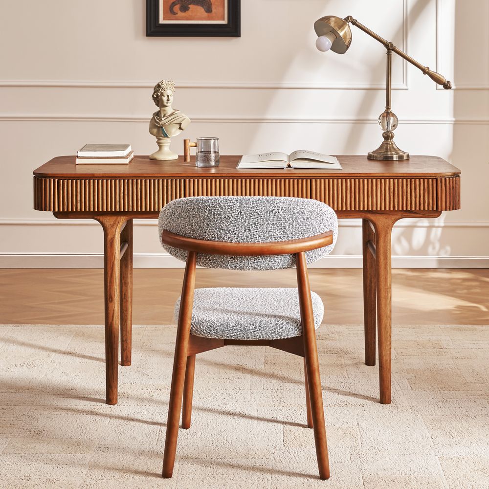 Edrik Oak Desk, 150cm - Exclusivia