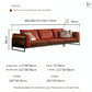 EEMA Modern Genuine Leather Sofa - Exclusivia