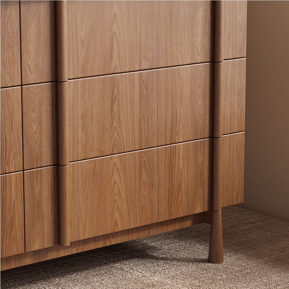 Elara 150 cm Mid - Century 6 - Drawer Dresser - Exclusivia