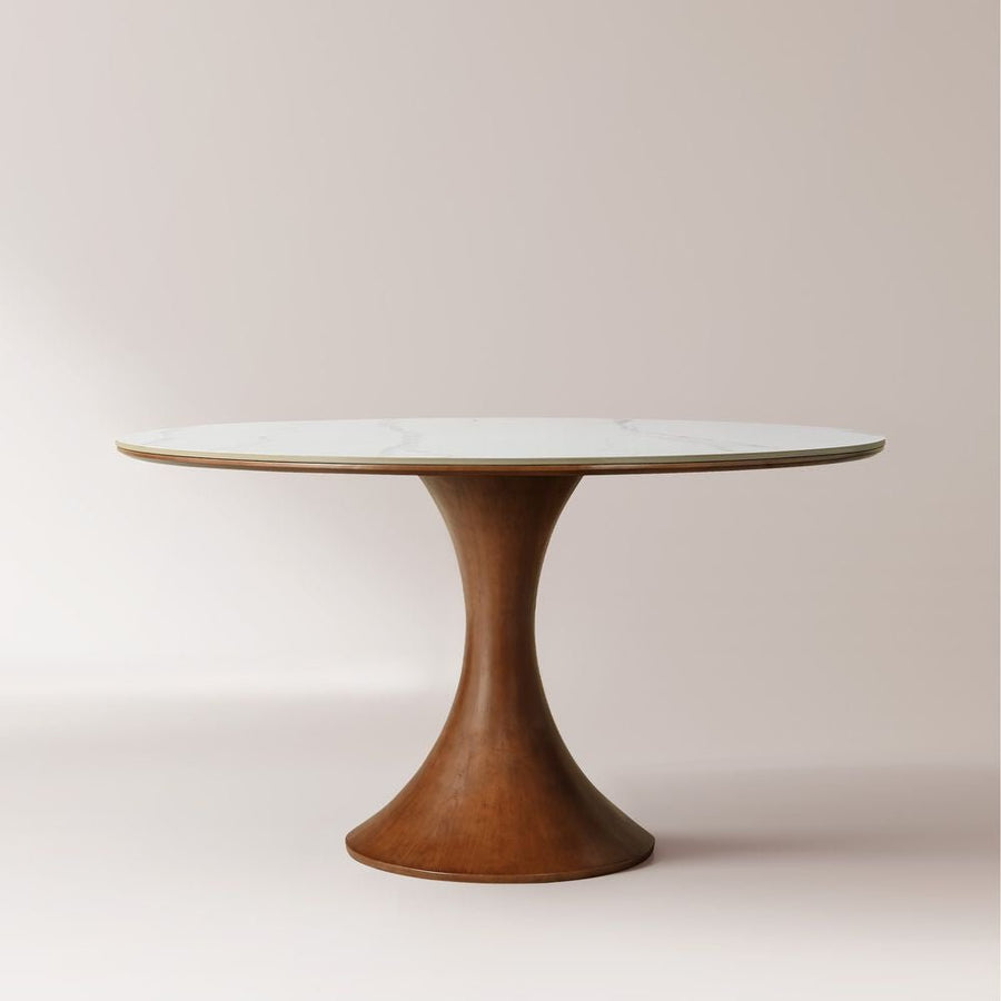 Elara Marble Dining Table, 120/150cm - Exclusivia