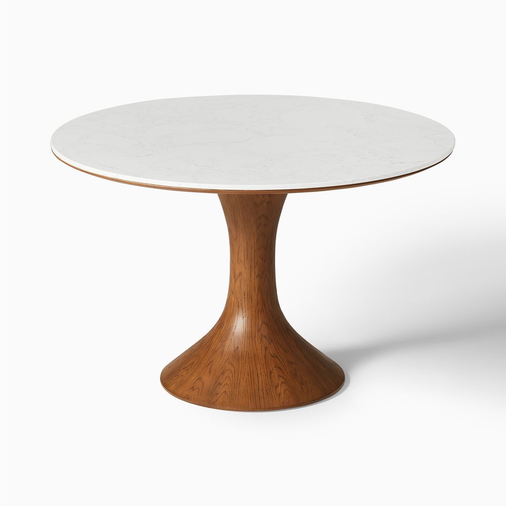 Elara Marble Dining Table, 120/150cm - Exclusivia