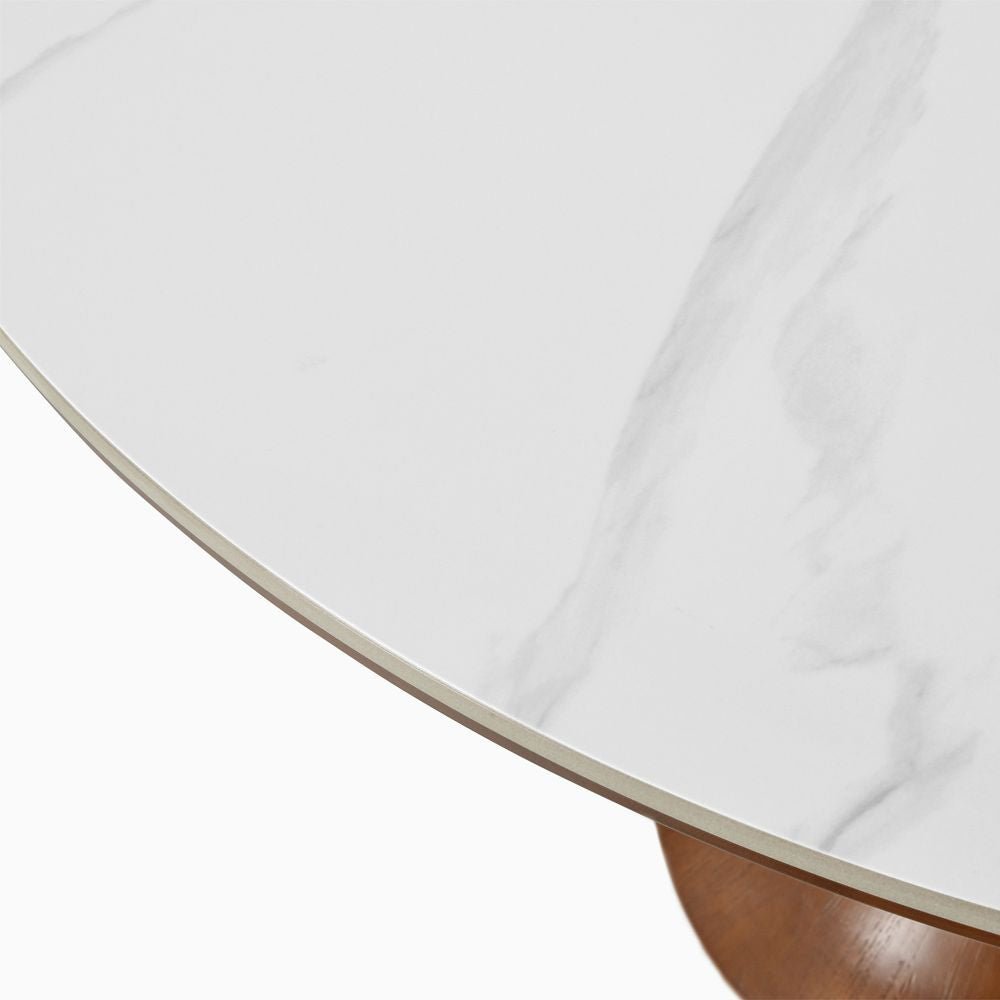 Elara Marble Dining Table, 120/150cm - Exclusivia