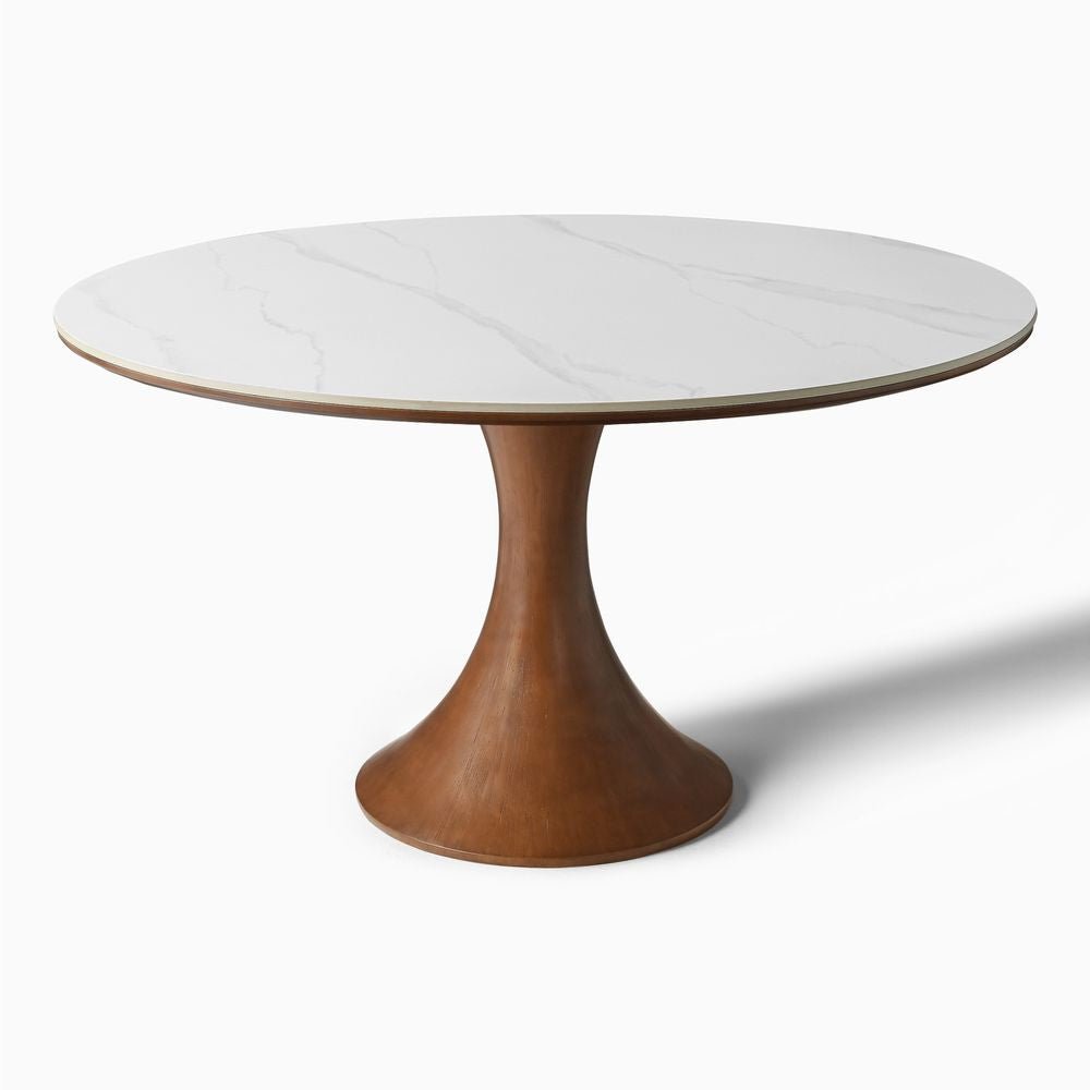 Elara Marble Dining Table, 120/150cm - Exclusivia