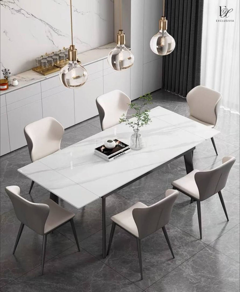 ELENI Modern Extendable Sintered Stone Dining Table - Exclusivia