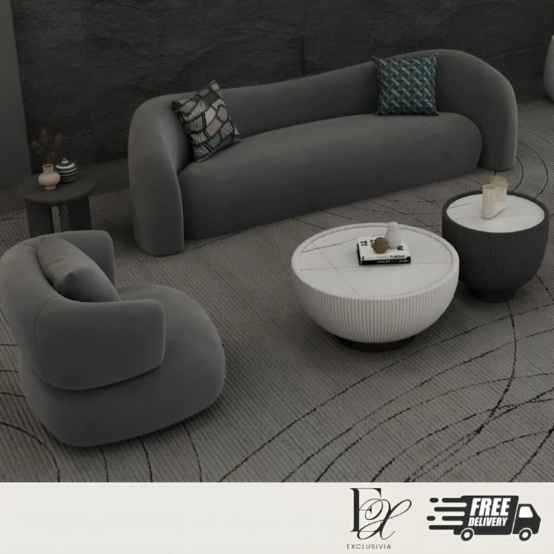 ELIJAA Modern Velvet Sofa - Exclusivia