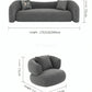 ELIJAA Modern Velvet Sofa - Exclusivia