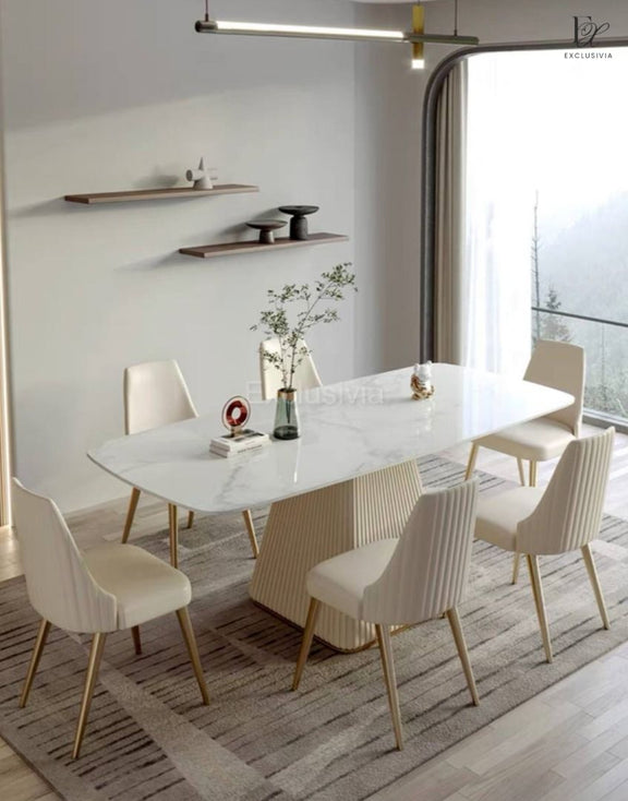 ELLE Modern Sintered Stone Dining Table - Exclusivia