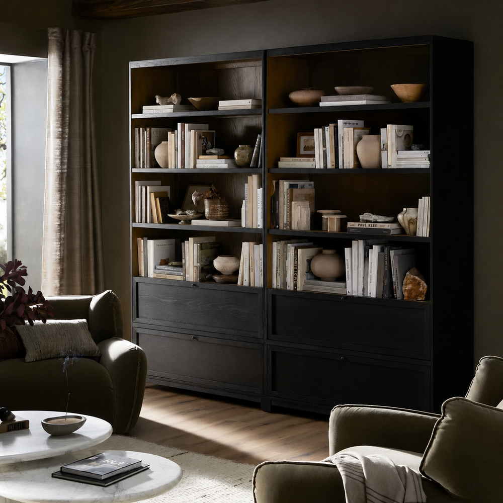 FLINT Modern Solid Wood Bookshelf