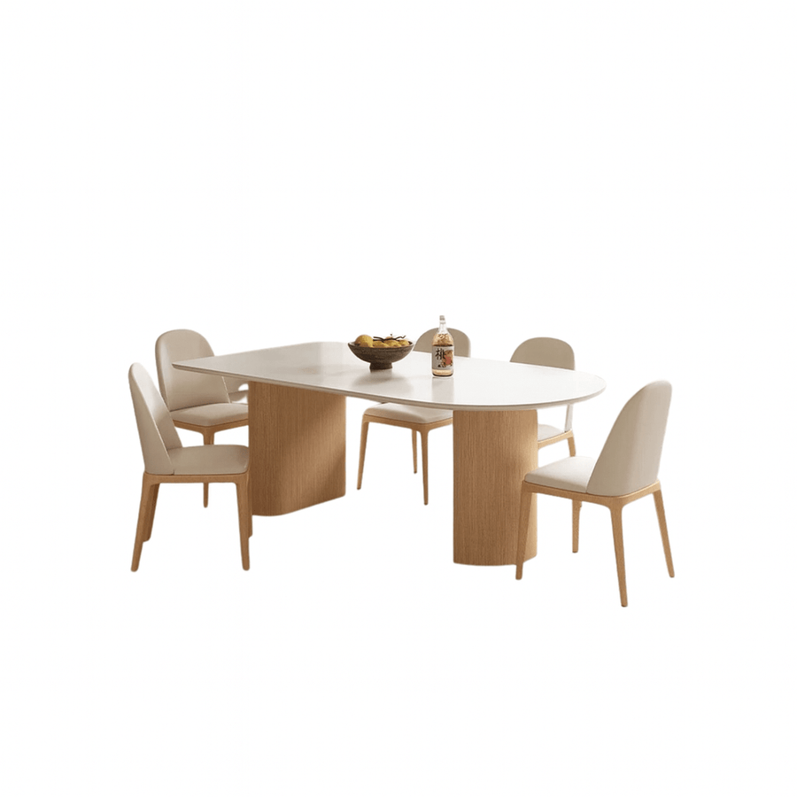 EOQE Dining Table Japandi Solid Wood - Exclusivia