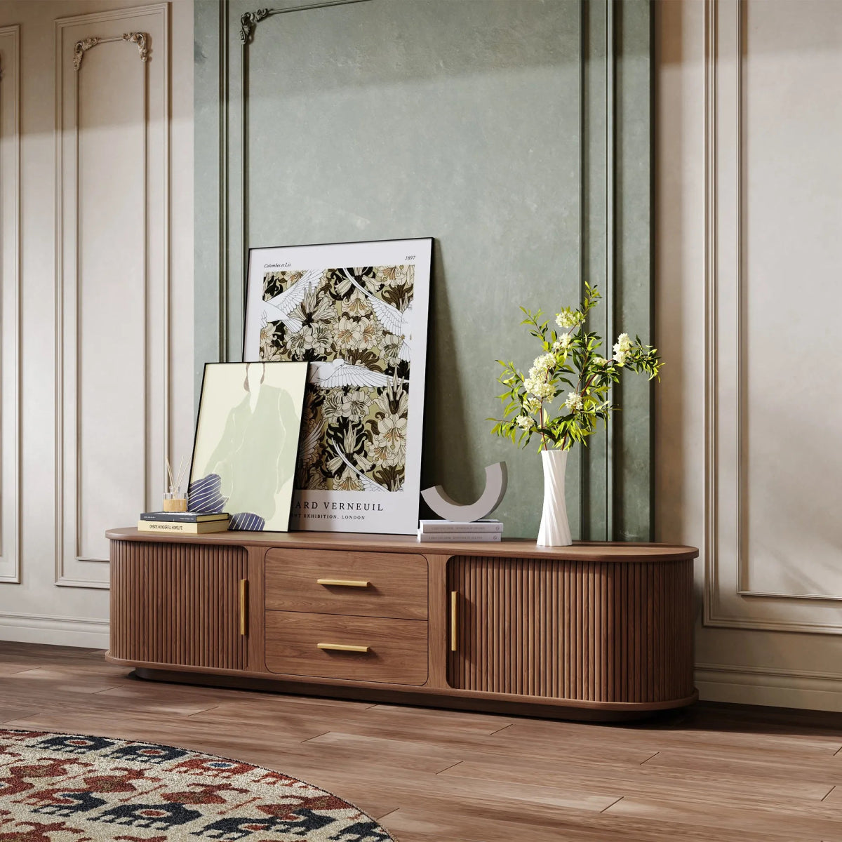 Eos 180 cm Mid - Century Modern TV Stand - Exclusivia