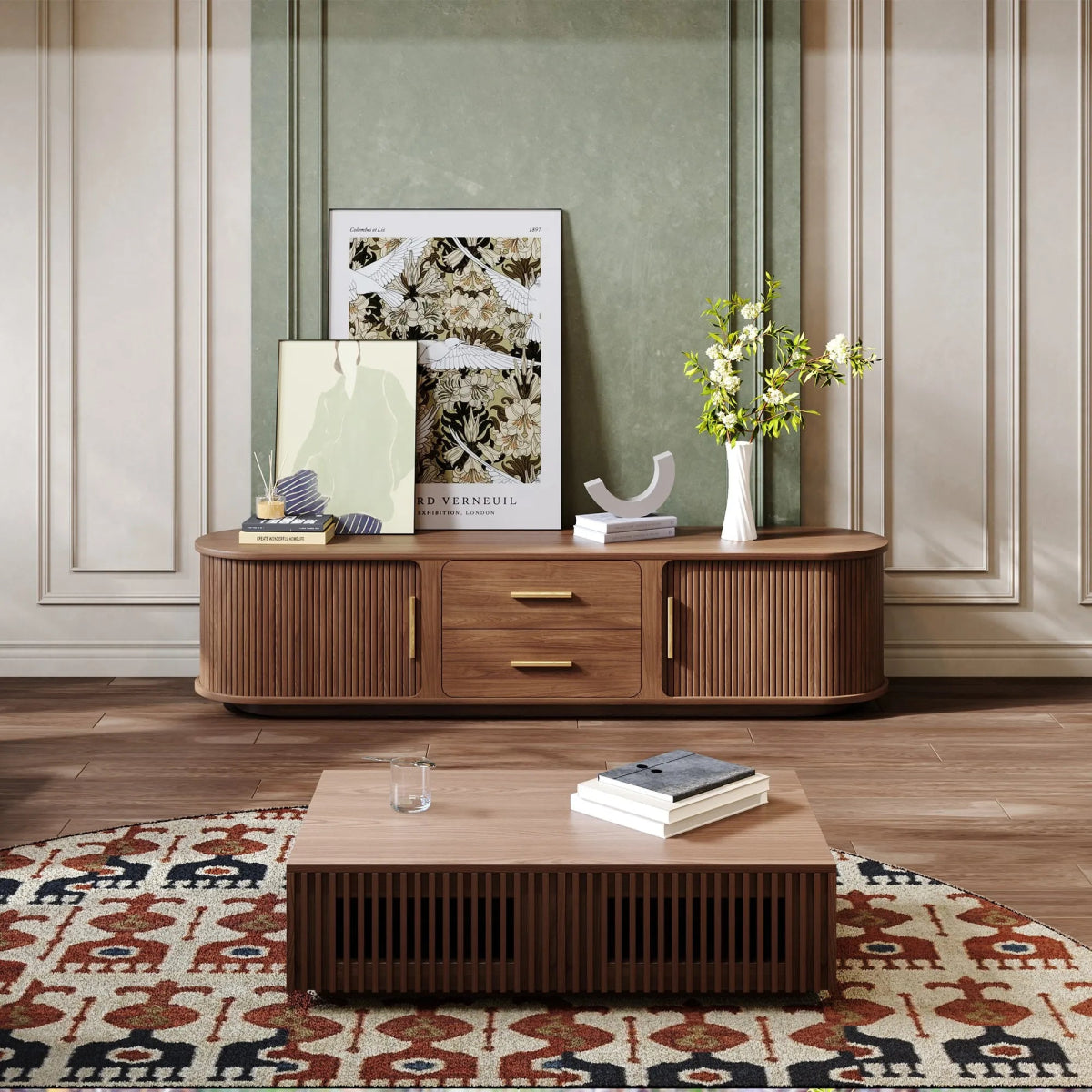 Eos 180 cm Mid - Century Modern TV Stand - Exclusivia