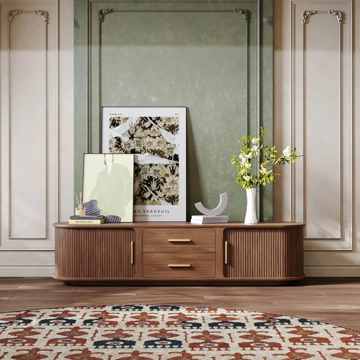 Eos 180 cm Mid - Century Modern TV Stand - Exclusivia