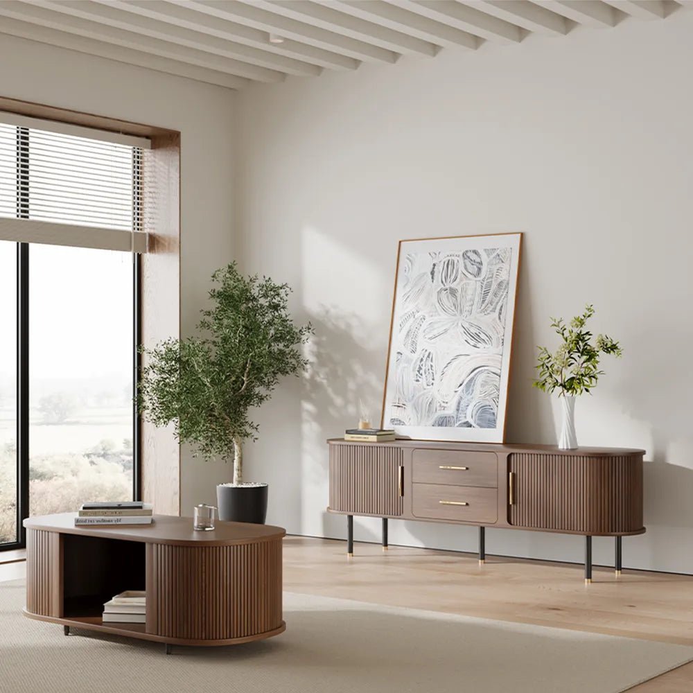 Eos 180 cm Mid - Century Modern TV Stand - Exclusivia