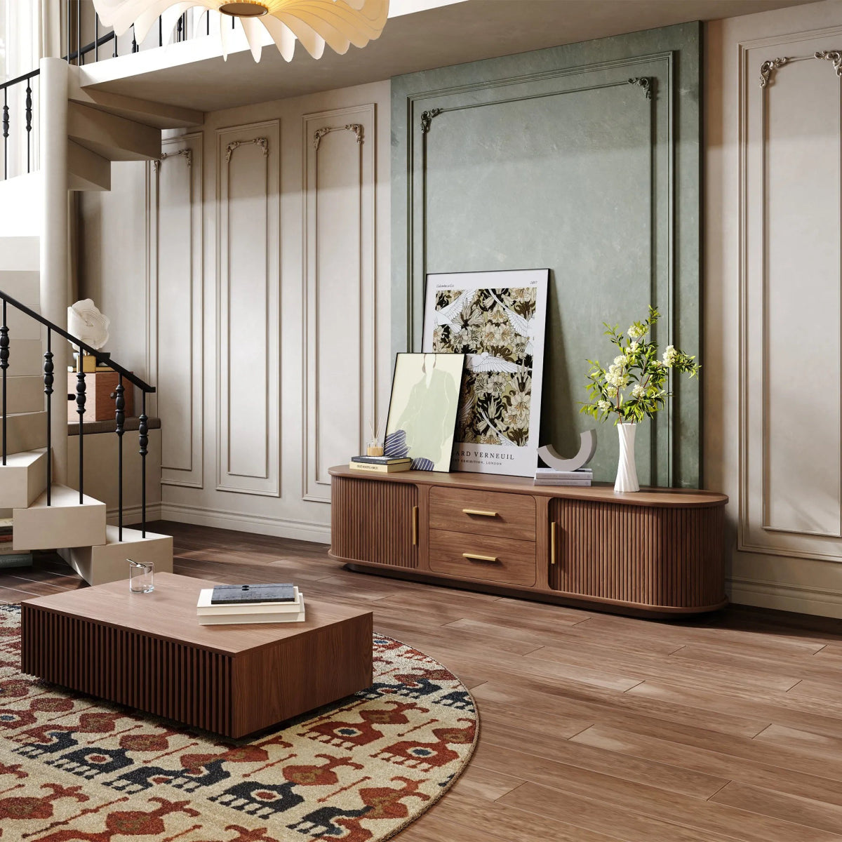 Eos 180 cm Mid - Century Modern TV Stand - Exclusivia