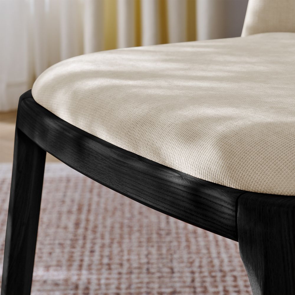 Norrin Cotton Linen Dining Chairs (Set of 2)
