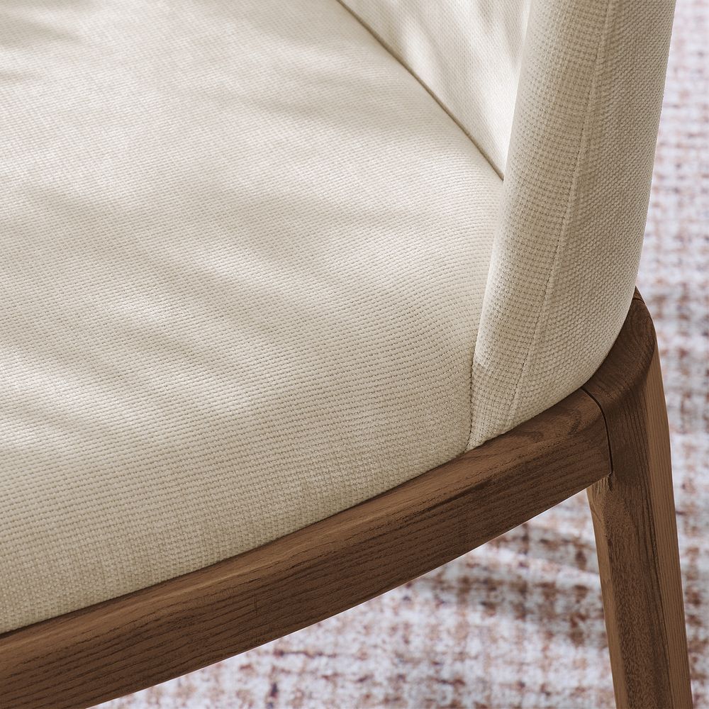 Norrin Cotton Linen Dining Chairs (Set of 2)