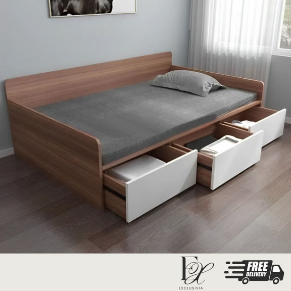 ERWIN Modern Storage Bed Frame - Exclusivia