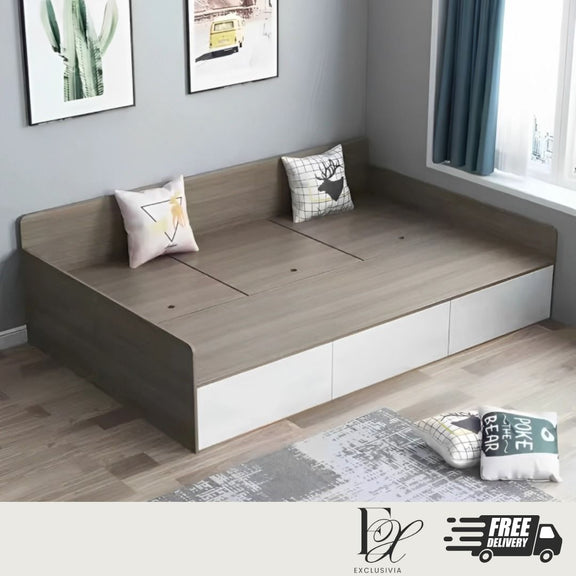 ERWIN Modern Storage Bed Frame - Exclusivia