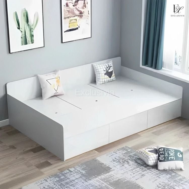 ERWIN Modern Storage Bed Frame - Exclusivia