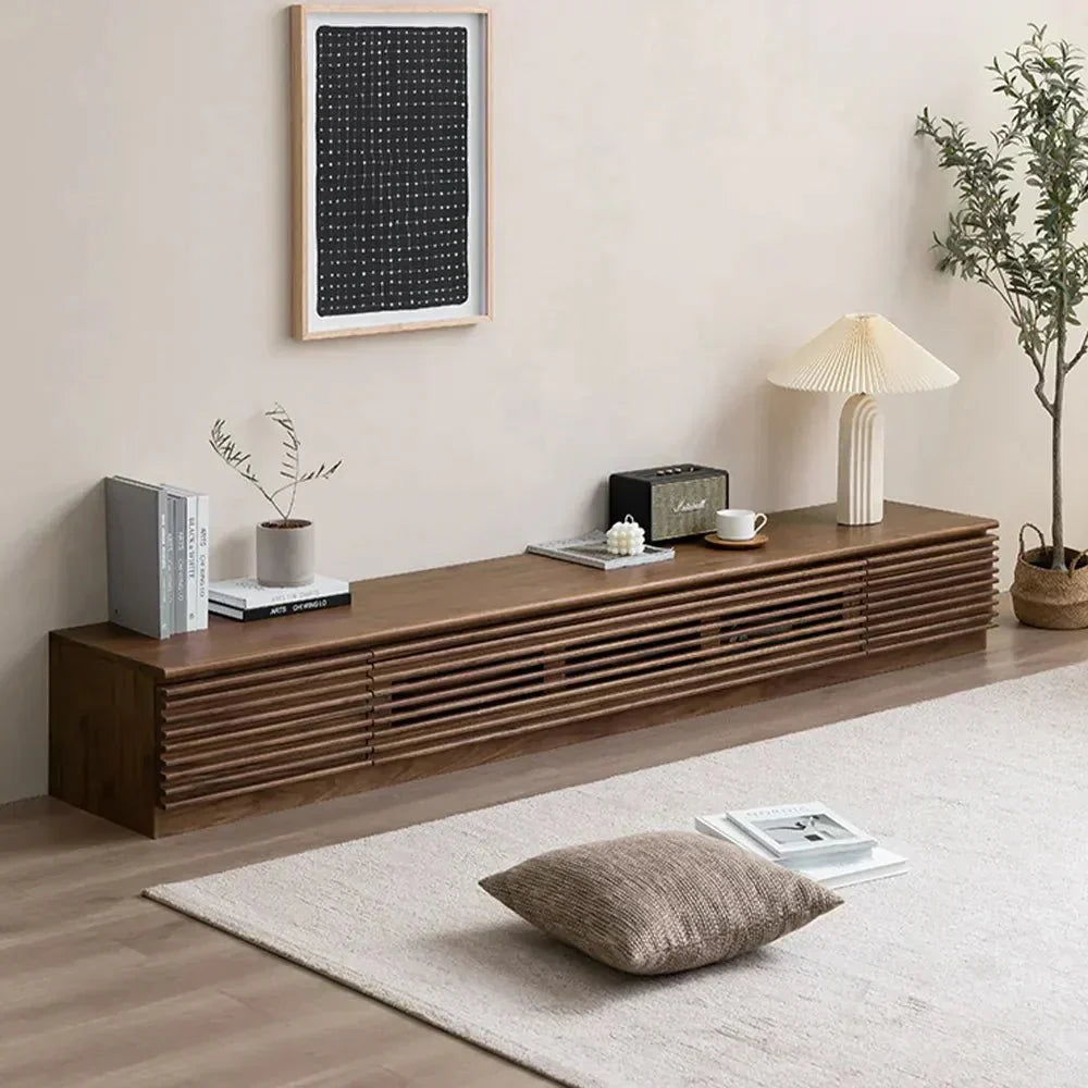 Evara Minimalist Fluted TV Stand