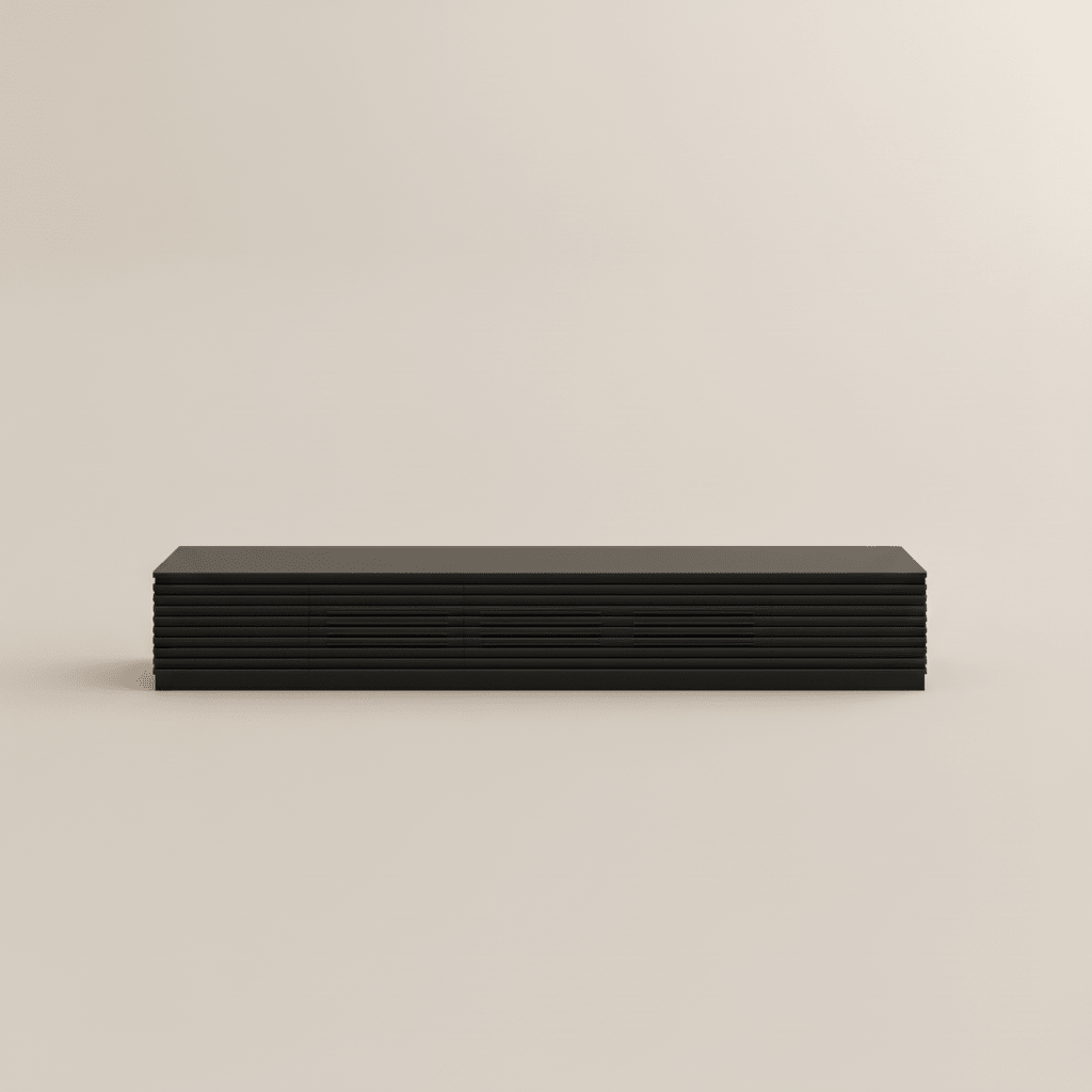 Evara Minimalist Fluted TV Stand - Exclusivia