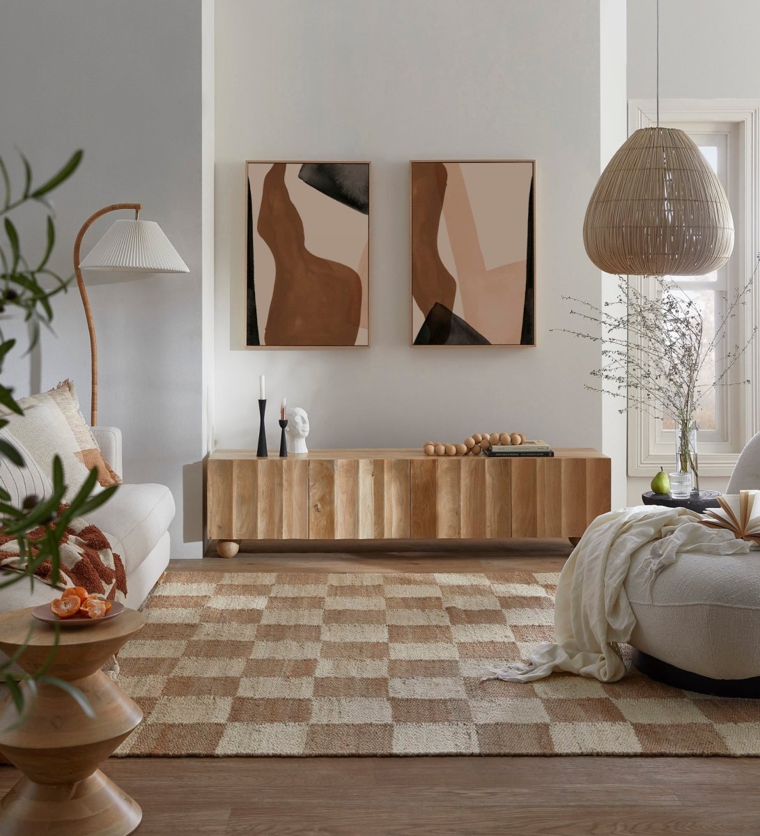 Ezra Mango Wood TV Unit - Exclusivia