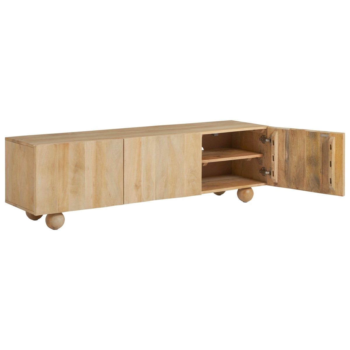 Ezra Mango Wood TV Unit - Exclusivia