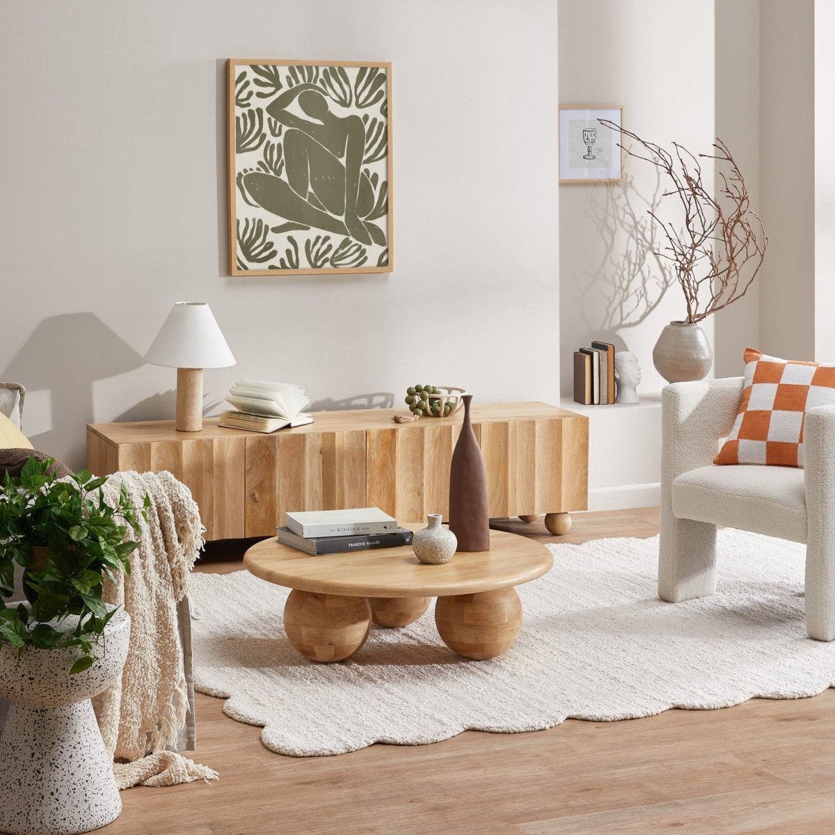 Ezra Mango Wood TV Unit - Exclusivia